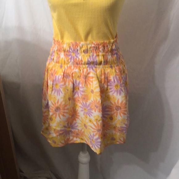 L Space Floral Skirt with Elasticized Waist. Sz M. NWT.